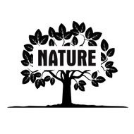 Black Tree and Text NATURE