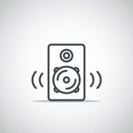 Modern media web icon