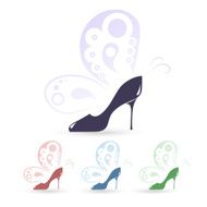 High heeled shoes icons N2