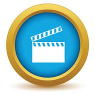 Gold cinema icon