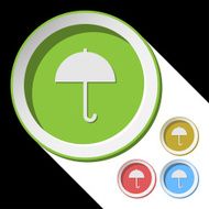 color icons with umbrella