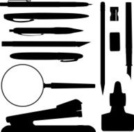 Office Supplies silhouettes N2