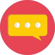 Flat Speech bubble-Comments Icon N2