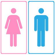 Vector a man and lady toilet sign Illustration EPS10 N8