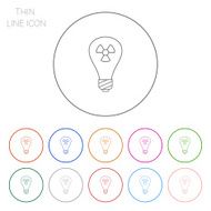 Lightbulb with radiation sign