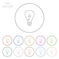 Lightbulb with high voltage sign