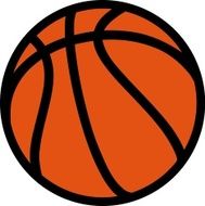 Basketball Ball on white Background