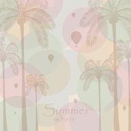 Colorful summer retro beach template N2