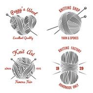 Knitting labels and knitwear logo N2