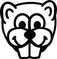 Beaver Comic Head
