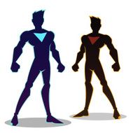 Super Hero Sillhouette
