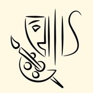 Theatre music painting emblem N2