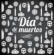 Day Of The Dead Texture Print Black N2