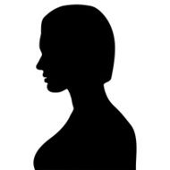 face of beautiful woman profile