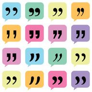 Set of quotes mark Vector illustration