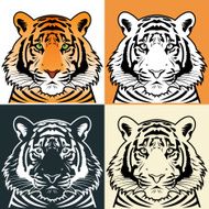 Tiger Head Silhouette N4