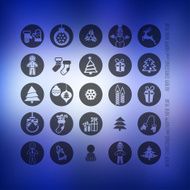Christmas icons set N136