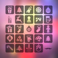 Christmas icons set N137