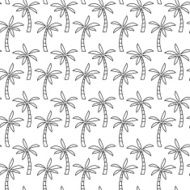 Palm tree seamless pattern N2