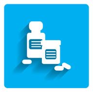 Pill bottles icon