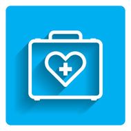 Medical kit outline icon