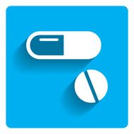 Capsule and pill icon