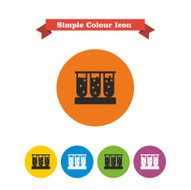 Test tubes icons