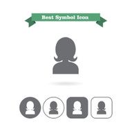 Woman&acirc;ÂÂs head silhouette icons