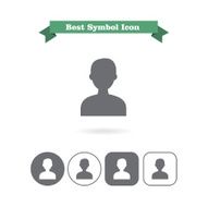 Man&acirc;ÂÂs head silhouette icons N2