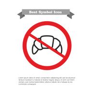 No croissant icon