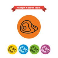 Meat piece icons