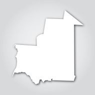 Mauritania Silhouette White