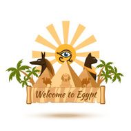 Egypt travel poster element N2