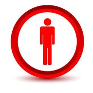 Red man icon