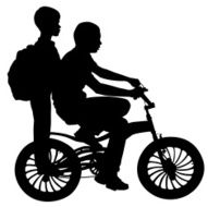 Two boys on a bicycle N2