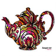 Sign pattern teapot