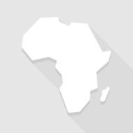 Africa continent map icon