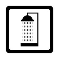 Vector Shower Single flat icon Illustration EPS10
