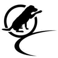Vector silhouette of a dog N131