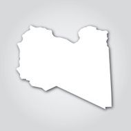 Libya Silhouette White