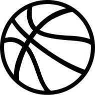 Basketball on white Background N2