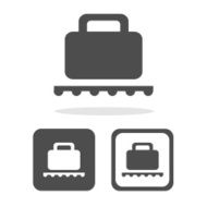 ctor Baggage Claim Public Information Sign Illustration EPS10