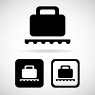 ctor Baggage Claim Public Information Sign Illustration EPS10 N2