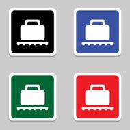 Vector Baggage Claim Public Information Sign Illustration EPS10 N5