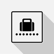 Vector Baggage Claim Public Information Sign Illustration EPS10 N6