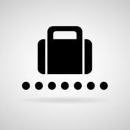 Vector Baggage Claim Public Information Sign Illustration EPS10 N7