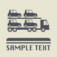 Car transportation icon or sign N3