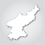 North Korea Silhouette White