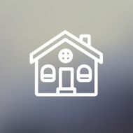 Church building thin line icon N2