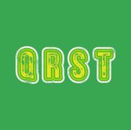 Q R S T - Grunge Colorful Retro Type